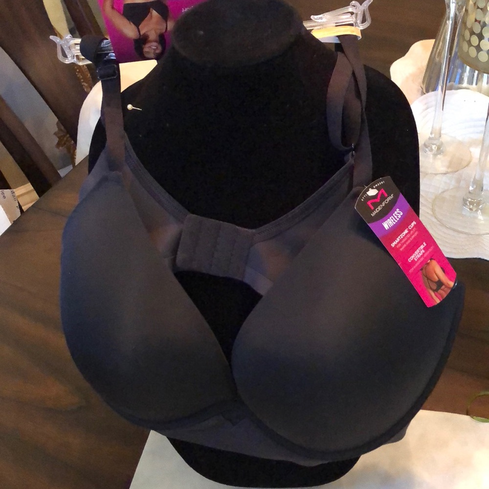 Maidenform wireless smartzone cups convertible straps back close light pad bra
